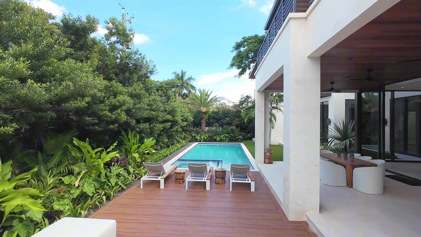 Pool deck from the drone